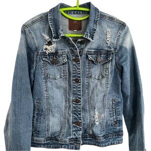 Distressed Denim Jacket